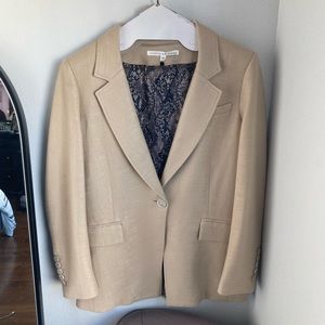 Veronica Beard Cream Tan Blazer 10
